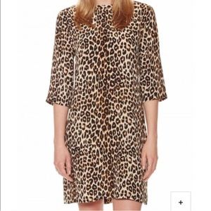 Equipment Aubrey silk leopard dress